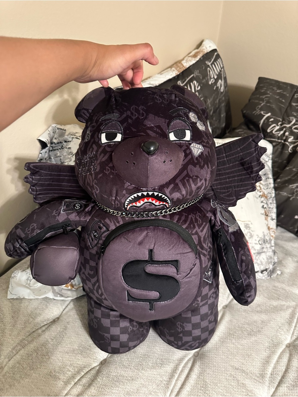 Sprayground 4AM Money Wing Bear Backpack